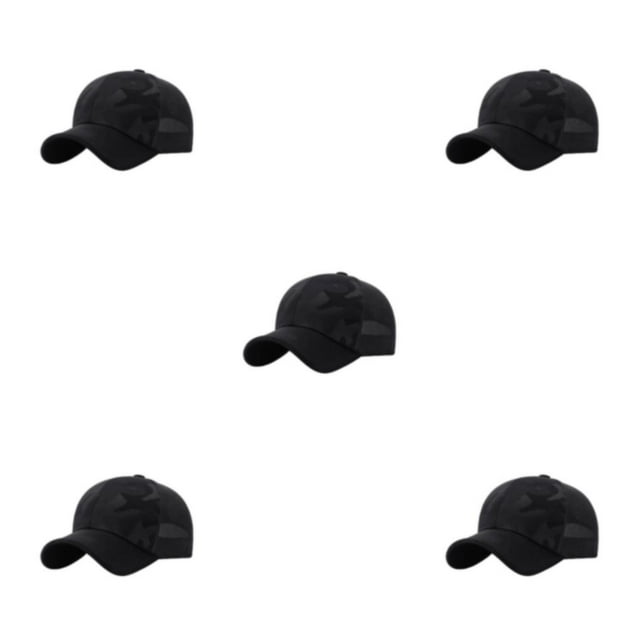 Maytalsory Sun Protection Hat Stay Comfortable And Safe In Sun Adjustable Cloth Baseball Cap Caps For Men Sunhat Hats Easy To Wear black 5Set