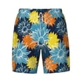 thumbnail image 4 of Lsque Mens Swim Trunks Sunflowers Pattern - Bathing Suit Compression Liner - Beach Swim Shorts Swimwear - (S-3XL) - Stretch Quick Dry -Medium, 4 of 9