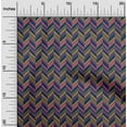 thumbnail image 1 of oneOone Cotton Silk Fabric Herringbone Geometric Decor Fabric Printed BTY 42 Inch Wide, 1 of 4