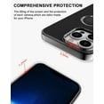 thumbnail image 2 of iPhone 14 Pro Max Case with Ring Holder Magnetic Kickstand, Slim Thin TPU [Soft Microfiber Lining] Anti-Scratch Matte Full-Body Shockproof Protective Phone Case for iPhone 14 Pro Max Black, 2 of 12