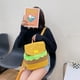thumbnail image 4 of Sywqhk Cute Hamburger Backpack Kids Girl Canvas Fun Burger School Bookbag (L) Sywqhk Para estrenar, 4 of 9