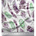 thumbnail image 1 of Soimoi Cotton Poplin Fabric feather African Printed Fabric 1 Yard 42 Inch Wide, 1 of 1