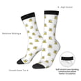 thumbnail image 4 of Logiee Rubber Duck Showe Print Adult Socks for Men & Women,Calf Socks, Ankle Socks,Boots Socks,Breathable Casual Sock,Unisex Crew Socks, 4 of 6