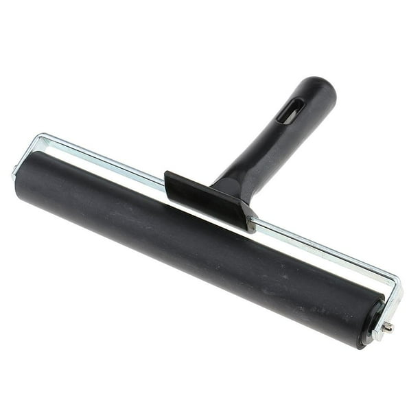 Rodillo de linóleo, rodillo de goma, rodillo de goma para pintar manualidades decorativas 20 centímetros
