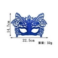 thumbnail image 2 of ZQUUVOU Women's Carnival Glitter Dust Mask for Parties Vintage Style Performance Glam Fancy Dress Masks Lace Face Mask Purple, 2 of 2