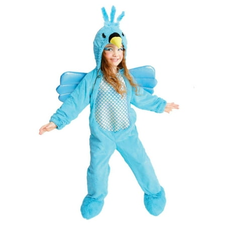 Infant & Toddler Girls Shiny Blue Hummingbird Halloween Costume