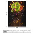 thumbnail image 2 of GXFCYellow-green fireworks show, winter sofa dormitory home decoration, must-have travel product. Size is 30x40 inches., 2 of 5