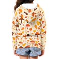 thumbnail image 3 of DISNIMO Mushroom Hoodie Girls Maple Leaf Hoodie Kids Zipper Hoodies Girls Sweatshirt Hoodie for Girls Zip Up Sweatshirts Size 8-10 Hoodie Jackets for Boys Jacket Hoodie Girls Fall Clothes Girls, 3 of 7