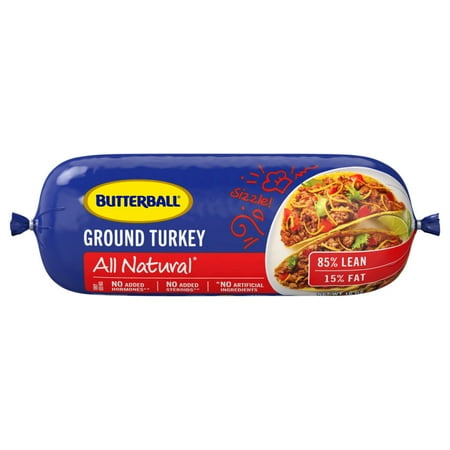 Butterball All Natural Fresh Ground Turkey, 85%/15%, 16oz Roll