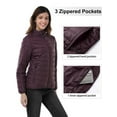 thumbnail image 4 of Off Road Ventures Women's Packable Puffer Jacket, Down Jacket Lightweight Full-Zip Quilted Warm Winter Coat Outwear, 4 of 8