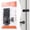 Black|4 Inch, variant on QAQuu Door Locks Hasp Latch, 5 Inch Stainless Steel Safety Padlock Clasp Hasp Lock Latch with Screws, Extra Thick Hinge Lock for Gate Cabinet Closet Shed Fence Barn, Brushed Finish, Silver