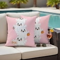 thumbnail image 4 of Halloween Outdoor Waterproof Pillow Covers, Cartoon Cute Ghost Fall Pumpkins Decorative Square Throw Pillowcase Sofa Cushion Sham for Patio/Couch/Chair, 16"x16" 2 Pack, 4 of 8