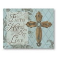 thumbnail image 1 of Gango Home Decor Contemporary Faith Hope Love by Lisa Audit (Printed on Paper); One 20x16in Fine Art Paper Giclee Print, 1 of 3