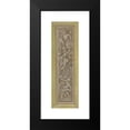thumbnail image 2 of Giovanni Mauro della Rovere 7x14 Black Modern Framed Museum Art Print Titled - Two Pilaster with White Putti on Tan Ground (1575-1640), 2 of 5