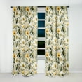 thumbnail image 4 of Designart "Neutral Botanical Harmony III" Boho Blackout Curtain Single Panel, 4 of 4