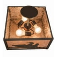 thumbnail image 2 of Meyda Tiffany 166369 Loon 3 Light 20" Wide Semi-Flush Square Ceiling Fixture - Bronze, 2 of 7