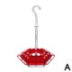 thumbnail image 2 of Comedero para colibríes con gancho hexagonal rojo colgante para pájaros de jardín, 2 of 2