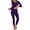 1Set,Upgrade Purple, variant on Thermal Underwear for Women Long Underwear Sets Crew Neck Thin Base Layers Sets