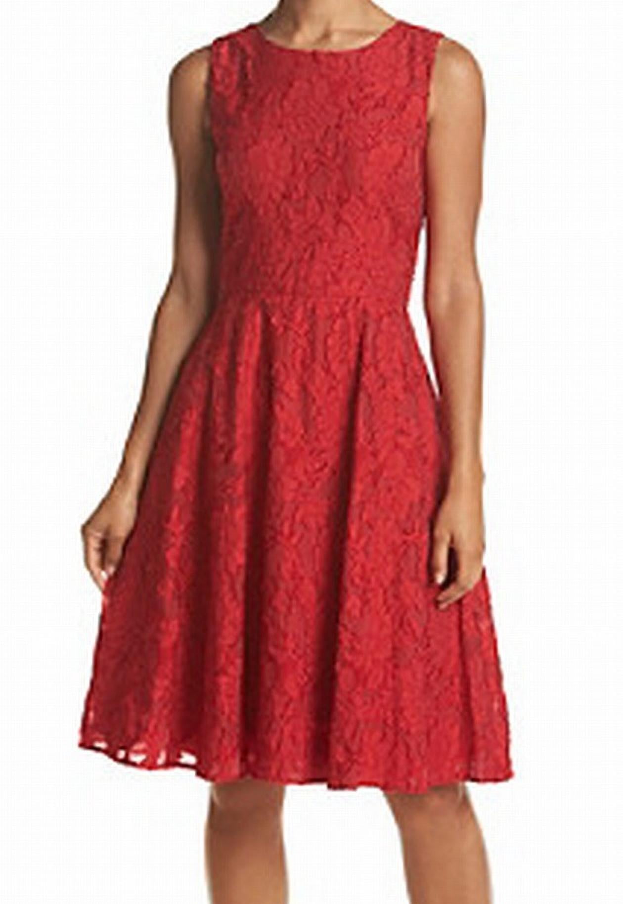 Floral Fit Flare Lace Sheath Dress 