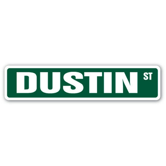 DUSTIN Street Sign Childrens Name Room Sign | Indoor/Outdoor |  36" Wide