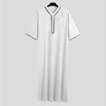 thumbnail image 5 of ZHAOCHENG Vestidos musulmanes, caftán musulmán para hombre, abaya, túnica de Dubái para hombre, kandoura étnica de Oriente Medio, ropa de oración para hombre, estilo saudí, dishdasha, thobe árabe, rop, 5 of 5