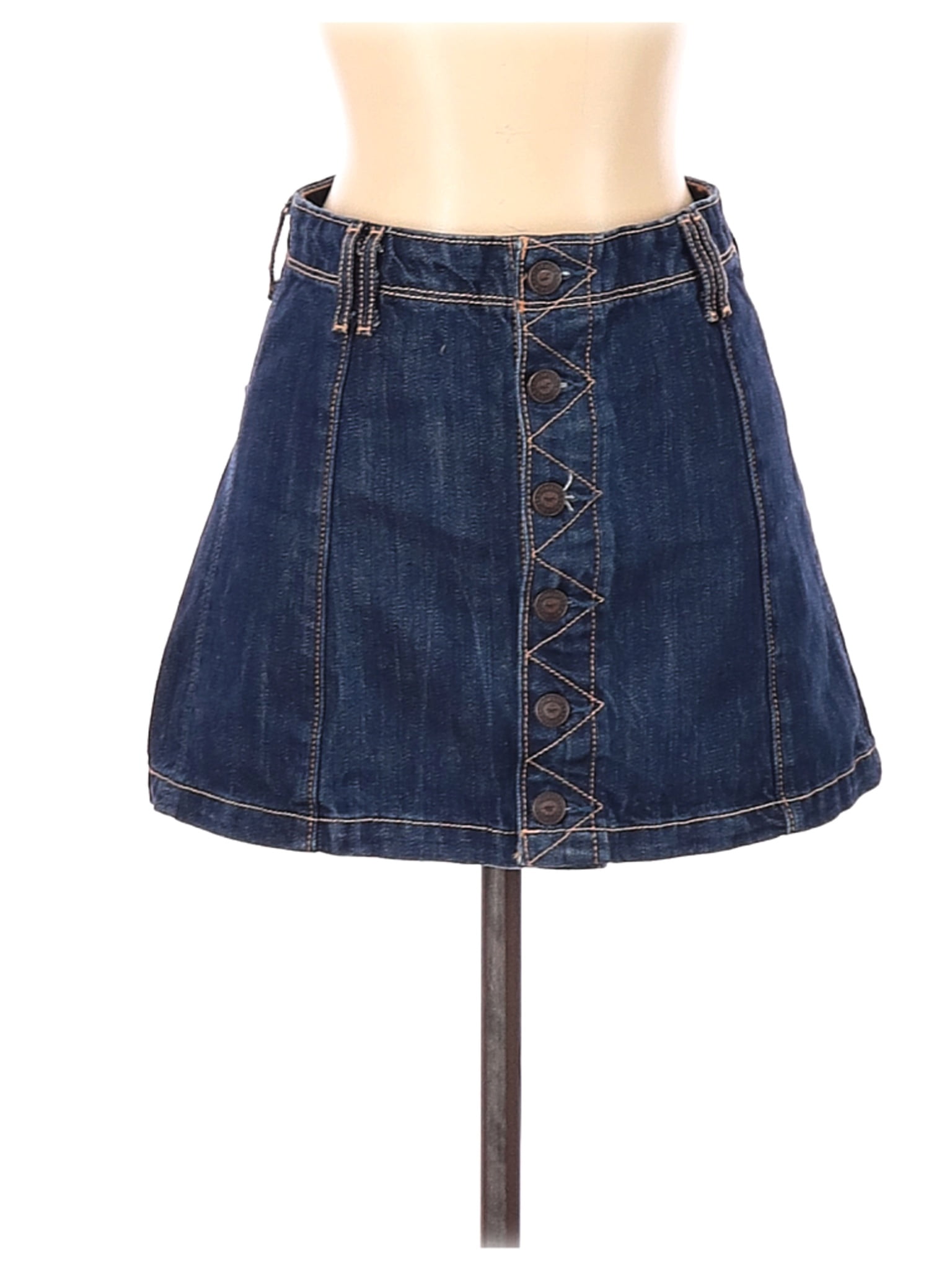hollister denim skirt