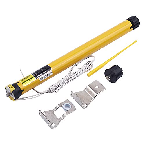 6Dushop Am25 Dc 12V Mechanical Limit Tubular Roller Blind Motor, Build In Limit Switch And Adjust By Allen Wrench, Wired For Motorized Rv Shade, Electric Powered Roller Shades