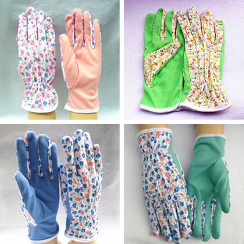NEW 1 Pair Gardening Women Soft Jersey Garden Gloves One Size 2016~_sh 