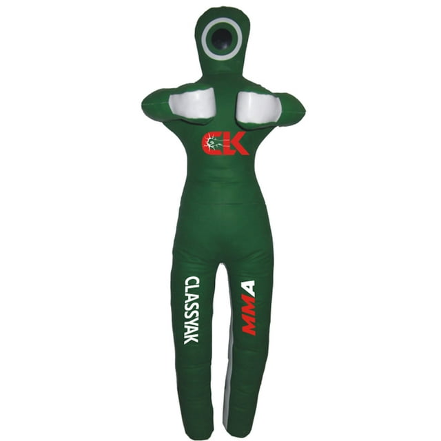 Classyak MMA Arts Martiaux Sac de Frappe Vert Jiu Jitsu - Non Rempli