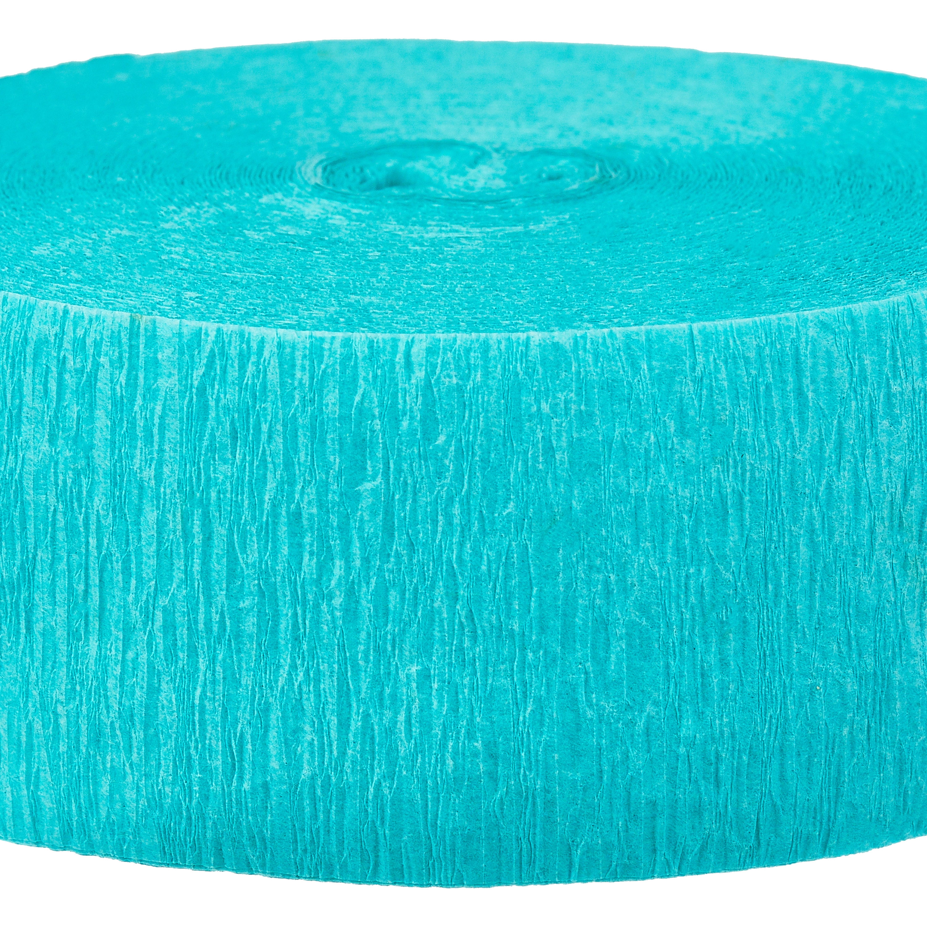 Turquoise Paper Party Streamer, 150', by Way To Celebrate
