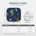thumbnail image 3 of Bingfone Dinosaur Astronaut Space Surfing Print 2-Piece Sun Shade Front Windshield - Foldable Car Front Window Sunshades For Most Sedans Suv Truck - Large, 3 of 7