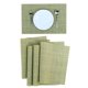 thumbnail image 4 of Manteles individuales de PVC tejidos resistentes al calor Uxcell, paquete de 4 en verde, 4 of 7
