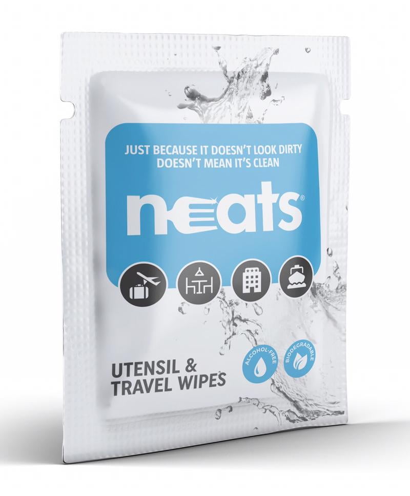 Neats 30 - Count Individual Utensil & Travel Wipes