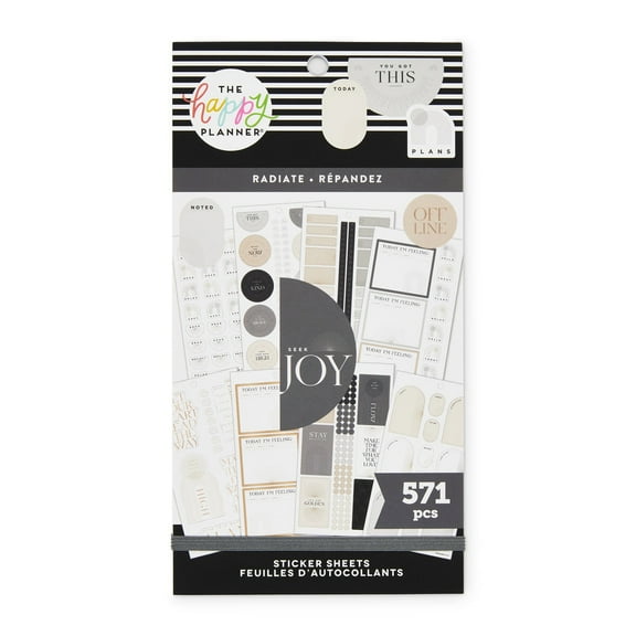 The Happy Planner Value Pack Stickers - Radiate