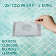 thumbnail image 2 of Mesh Regular Shower Disposable Catcher Hair Drains Stickers 25PCS Kitchen，Dining & Bar, 2 of 7