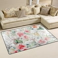 thumbnail image 2 of SKYSONIC Bouquet Roses Watercolor Graphic Area Rug Pad - 31 x 20 inch - 100% Light Weight Polyester Fabric for Living - Bedroom, 2 of 6