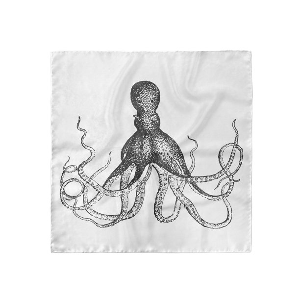 octopus head scarf aquatic animal sketch head wrap 3 sizes by ambesonne walmart com