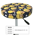 thumbnail image 4 of Kdxio Moon Bear Print Stool Covers Round,Stretch Round Bar Stool Covers Washable Bar Stool Cushion Slipcover for 12-15 Inch Chair, 4 of 7