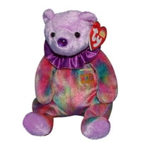 Ty Beanie Babies February the Birthday Bear Birthstone Amethyst Plush 2001