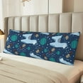 thumbnail image 6 of Bingfone Body Pillow Cover Long Pillow Case With Zipper Decorative Bedding Pillowcase 20"X54" Soft Cushion Pillow Case For Bedroom-Alpaca Astronaut In Space, 6 of 8