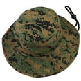 thumbnail image 7 of Wide Brim Hiking Fishing Safari Boonie Bucket Hats 100% Cotton UV Sun Protection For Men Women Outdoor Activities L/XL Green Digital, 7 of 7