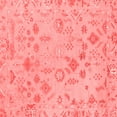 thumbnail image 1 of Ahgly Company Machine Washable Indoor Square Oriental Red Traditional Area Rugs, 6' Square, 1 of 4