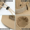 thumbnail image 6 of OZERO Sun Hat for Men Women: Fishing Hat Wide Brim Bucket Boonie Hats UV Protection for Summer Beach Hiking Safari Travel, 6 of 7