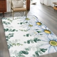 thumbnail image 2 of Area Rugs for Living Room Bedroom, Daisy Eucalyptus 4'x6' Rug Washable Carpet Runner Indoor Outdoor, Farmhouse Weeping Botanical Non Slip Accent Floor Mats Rug for Kitchen, Office, 2 of 8