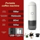 thumbnail image 2 of Máquina de Café Espresso Portátil, Cafetera Eléctrica Inalámbrica Compatible con Cápsulas y Café Molido, Ideal para Uso en Viajes, 2 of 5