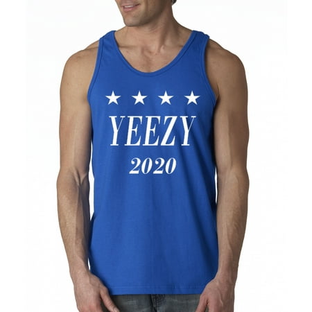 Trendy USA 1009 - Men's Tank-Top Yeezy 2020 Presidential Candidate Kayne West XL Royal