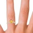 thumbnail image 5 of 2.30 Ct Wonderful Pear Cut Citrine Gemstone Engagement Ring for Women Solid 14K White Gold Size 3.5 by Diamond-Capitals, 5 of 8