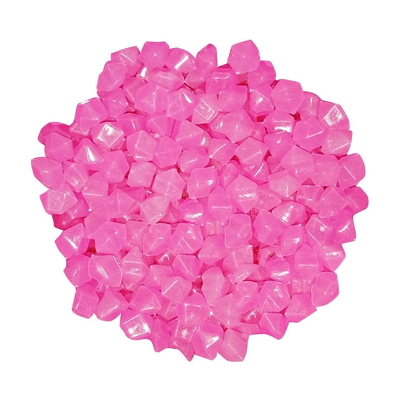 Lypsnake 100 PCS Aquarium Fluorescent Gravel, 0.35-0.5 Inch Luminous Polished Pebbles, Non-Toxic Safe Fish Tank Substrate for Aquarium Decoration Plant Landscaping & Vase Filler