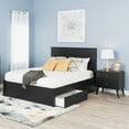 thumbnail image 3 of Prepac Milo Mid Century Modern 2-drawer Nightstand, Black, 3 of 19