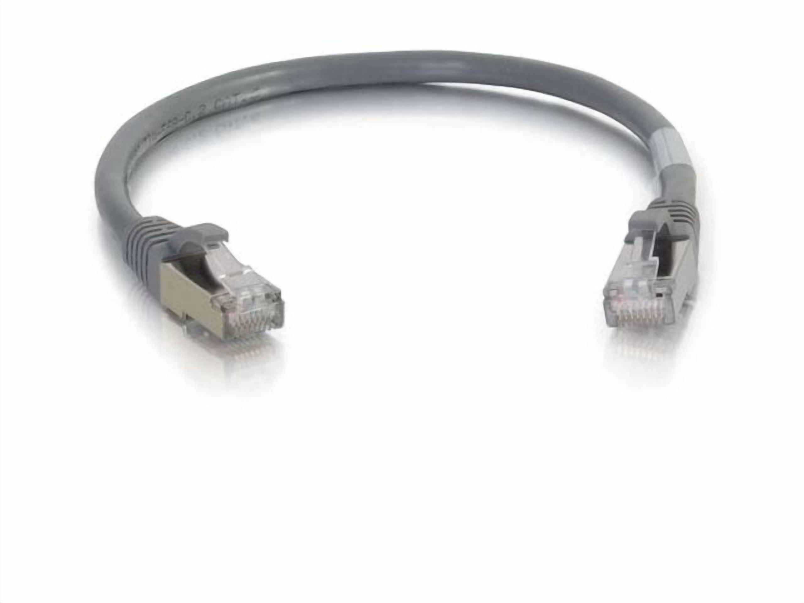 C2G Cat6a Snagless Shielded (STP) Network Patch Cable - patch cable - 8 ft - gray